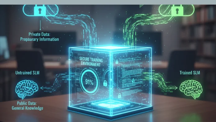 how to train a small language model on private data